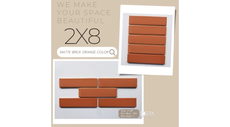 KERA Matte Brick Orange